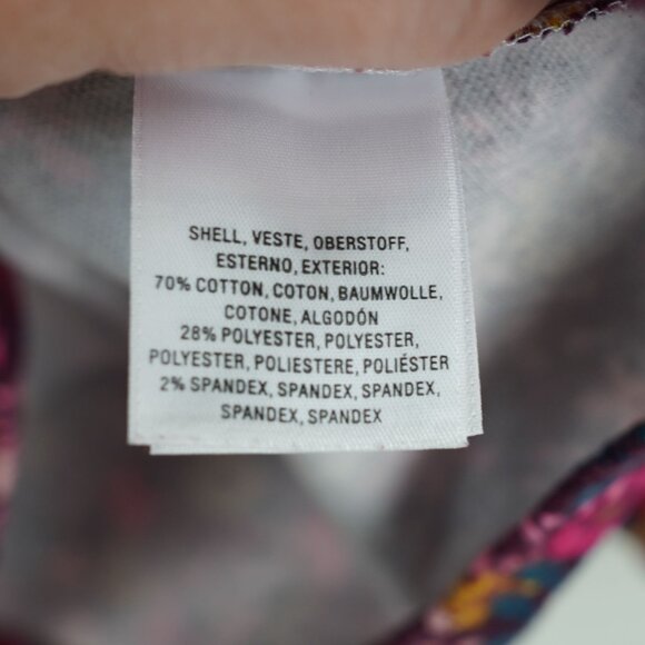 Maeve Anthropologie Floral Print Top Large Vibrant Botanical Boho Blouse - Picture 3 of 9